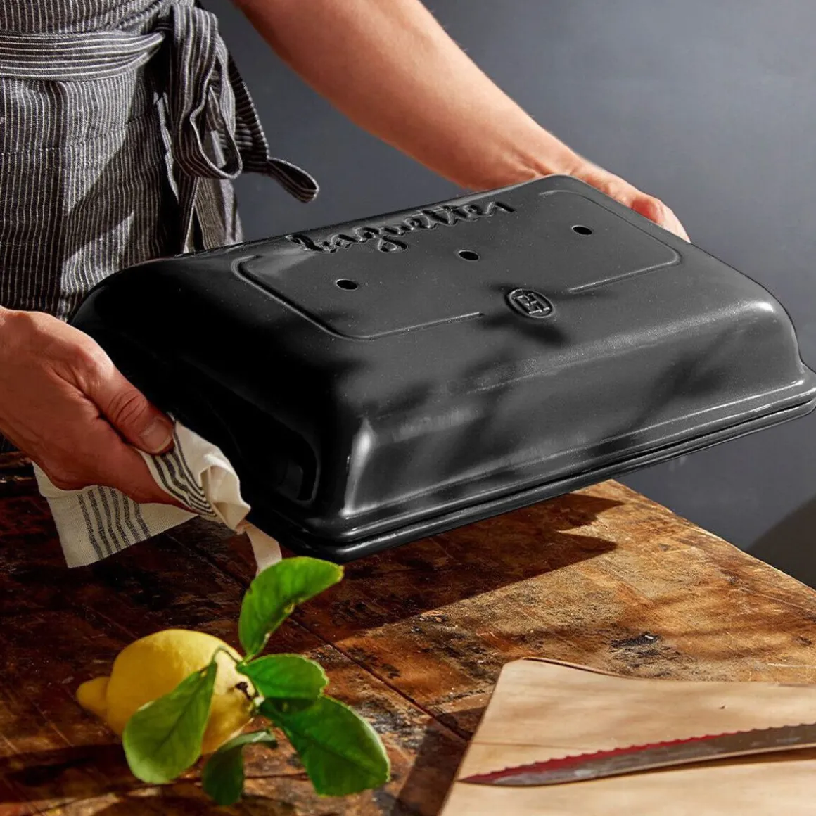 Emile HenryBaguette-Set 2-tlg. Kohle