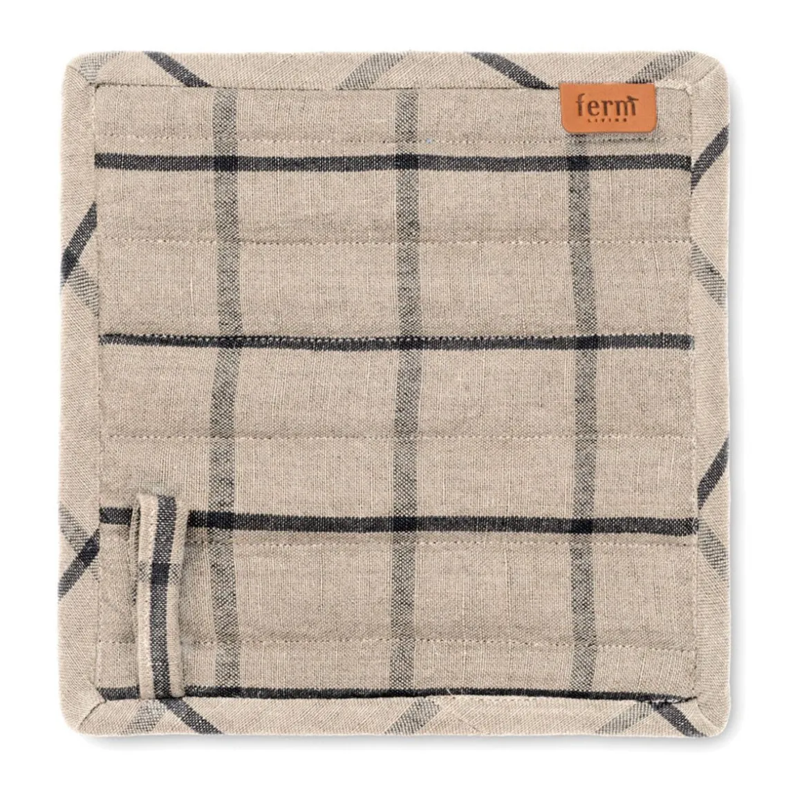 ferm LIVINGTopflappen 2er-Set Hale sand/schwarz