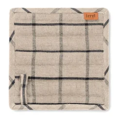 ferm LIVINGTopflappen 2er-Set Hale sand/schwarz