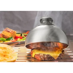 GefuBurger- und Schmelzglocke 15 cm BBQ silber