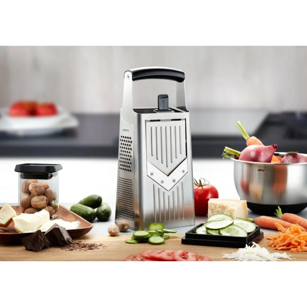 GefuVierkantreibe V-Cut 28 cm silber