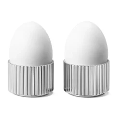 Georg JensenEierbecher 2er-Set Bernadotte edelstahl