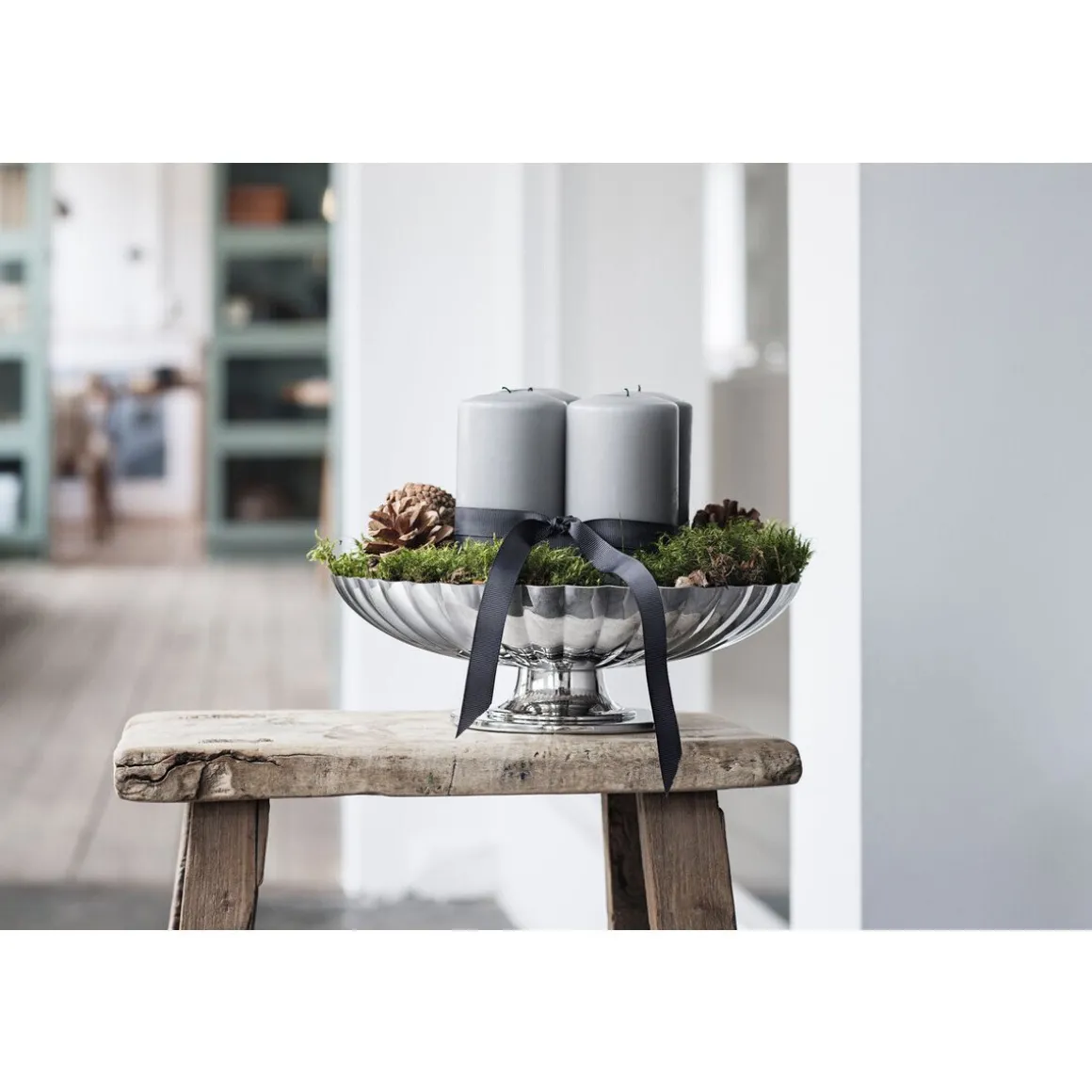 Georg JensenSockelschale 28 cm Bernadotte edelstahl