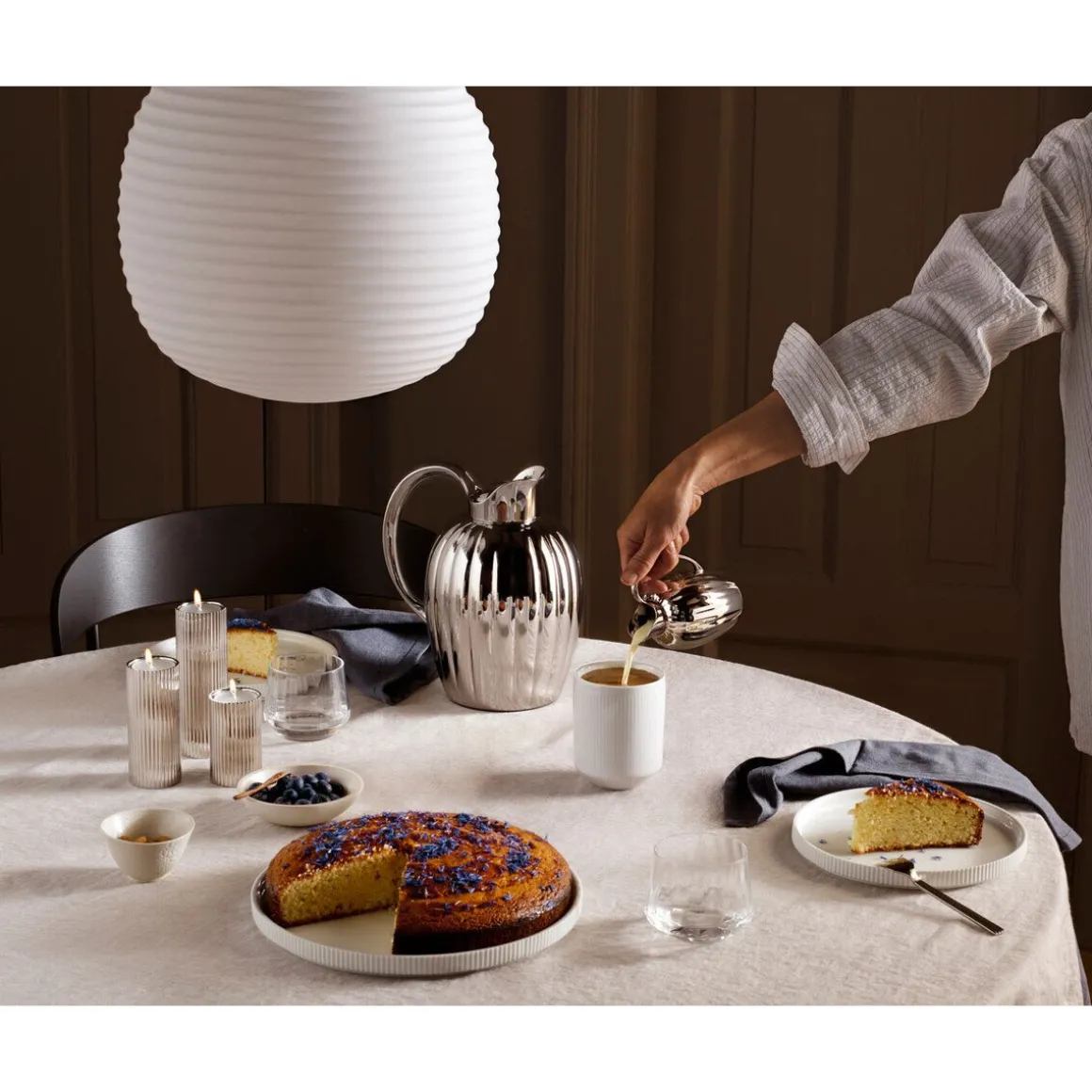 Georg JensenThermoskanne 1,0 l Bernadotte edelstahl