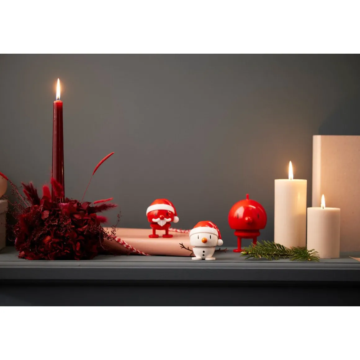 HoptimistSanta Claus Bumble S 7 cm rot