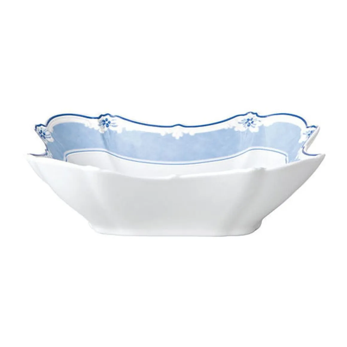 HutschenreutherSchüssel eckig 20cm Baronesse Estelle Blau