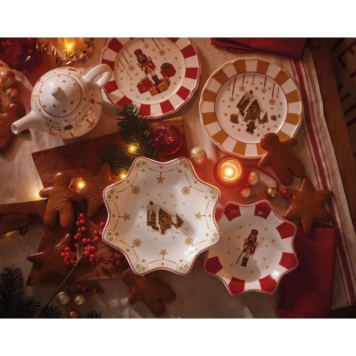 HutschenreutherTeller 22 cm Christmas Love Red