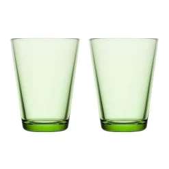 IittalaTrinkglas 2er-Set 0,4 l Kartio Apfelgrün
