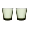 IittalaTrinkglas 2er-Set 0,21 l Kartio Tannengrün