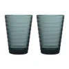 IittalaTrinkglas 2er-Set 0,33 l Aino Aalto Dark Grey