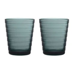 IittalaTrinkglas 2er-Set 0,22 l Aino Aalto Dark Grey