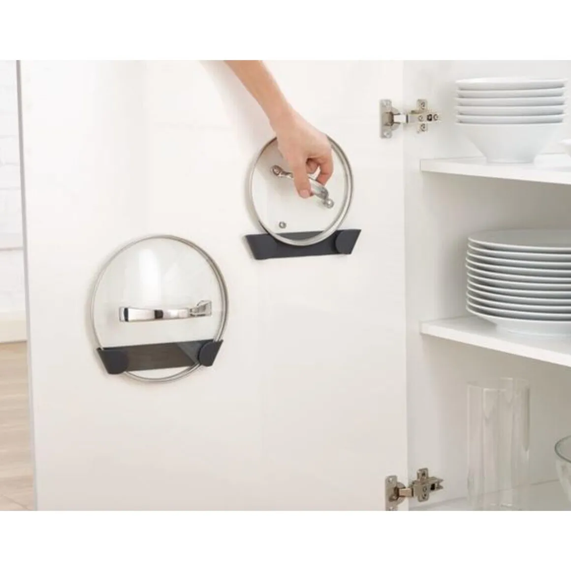 Joseph JosephTopfdeckelhalter 4er Set CupboardStore grau