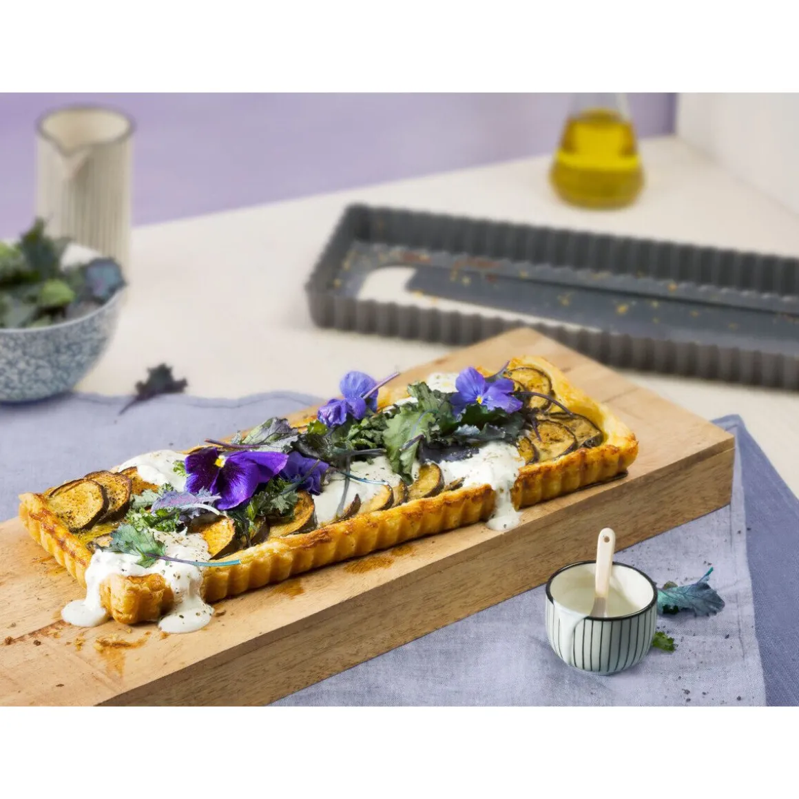 KaiserQuicheform 35x13 cm La Forme Plus schwarz