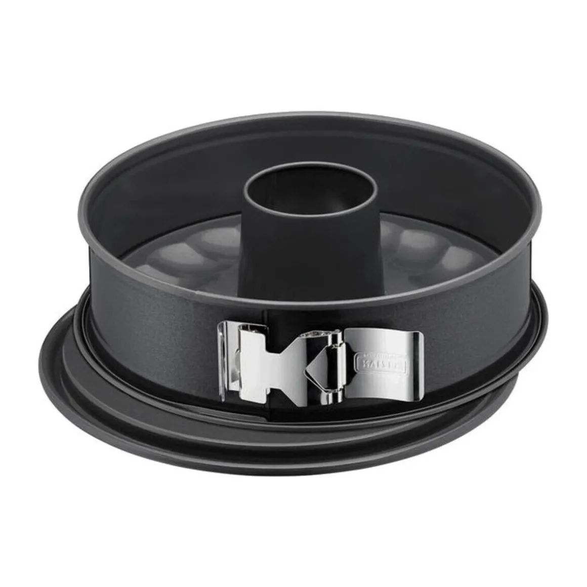 KaiserSpringform mit Flach- und Rohrboden 28 cm La Forme Plus SafeClick schwarz
