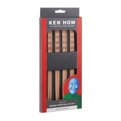 Ken HomBambus Essstäbchen 4er-Set natur