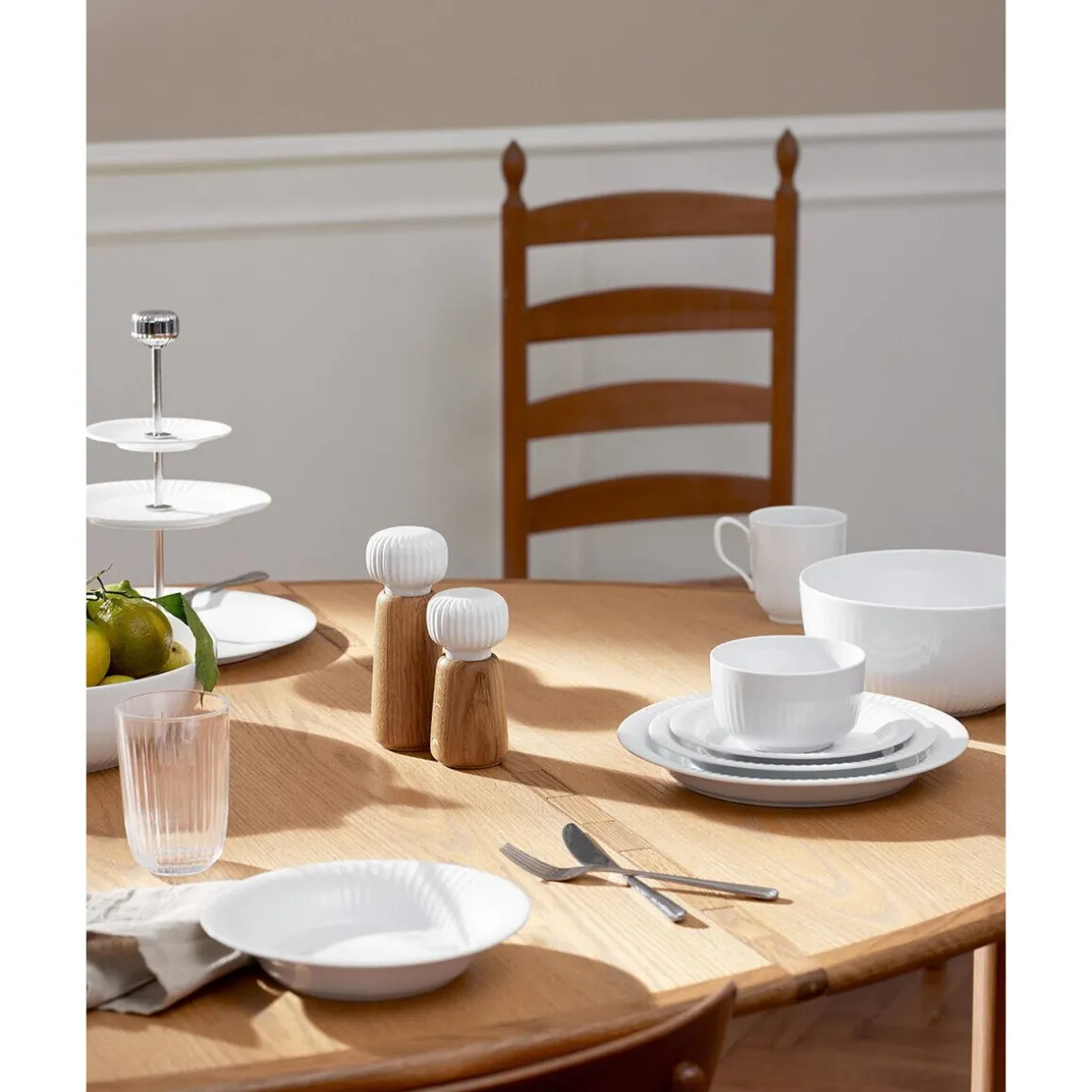 KählerTeller 22 cm Hammershoi weiß