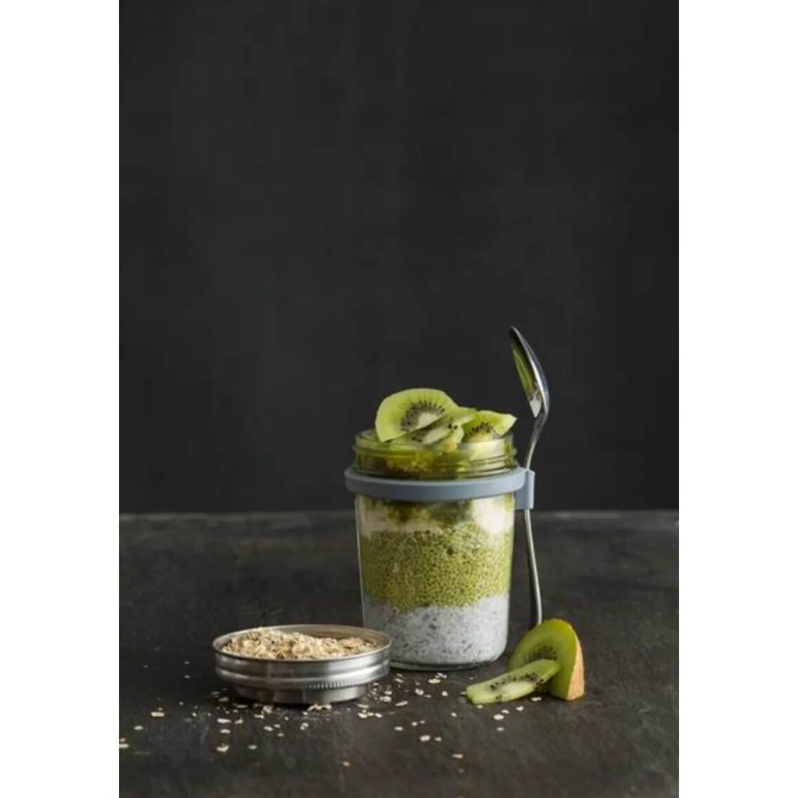 KilnerFrühstücksglas mit Deckel und Löffel 350ml