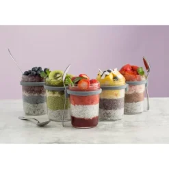 KilnerFrühstücksglas mit Deckel und Löffel 350ml