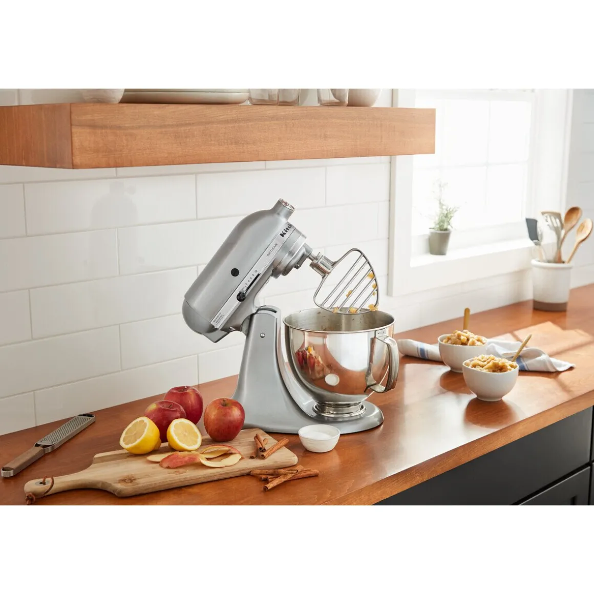 KitchenAidFeingebäckrührer Edelstahl zu Küchenmaschine 4,8l