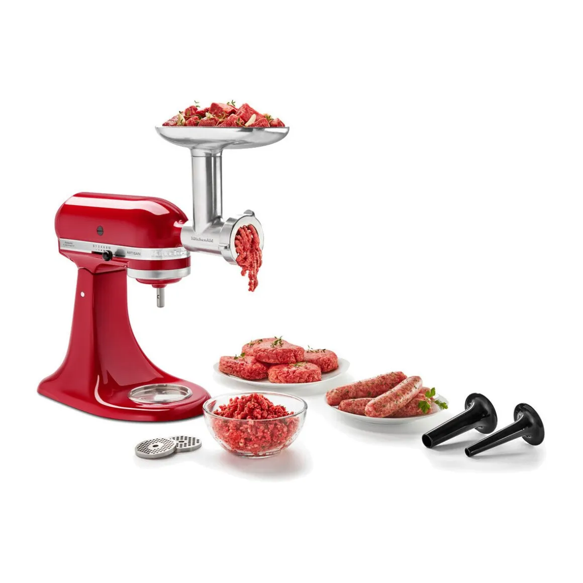 KitchenAidFleischwolf Ganzmetall zu Küchenmaschine