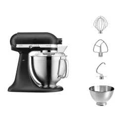 KitchenAidKüchenmaschine 4,8 l 300 W Artisan Premium Gusseisen Schwarz