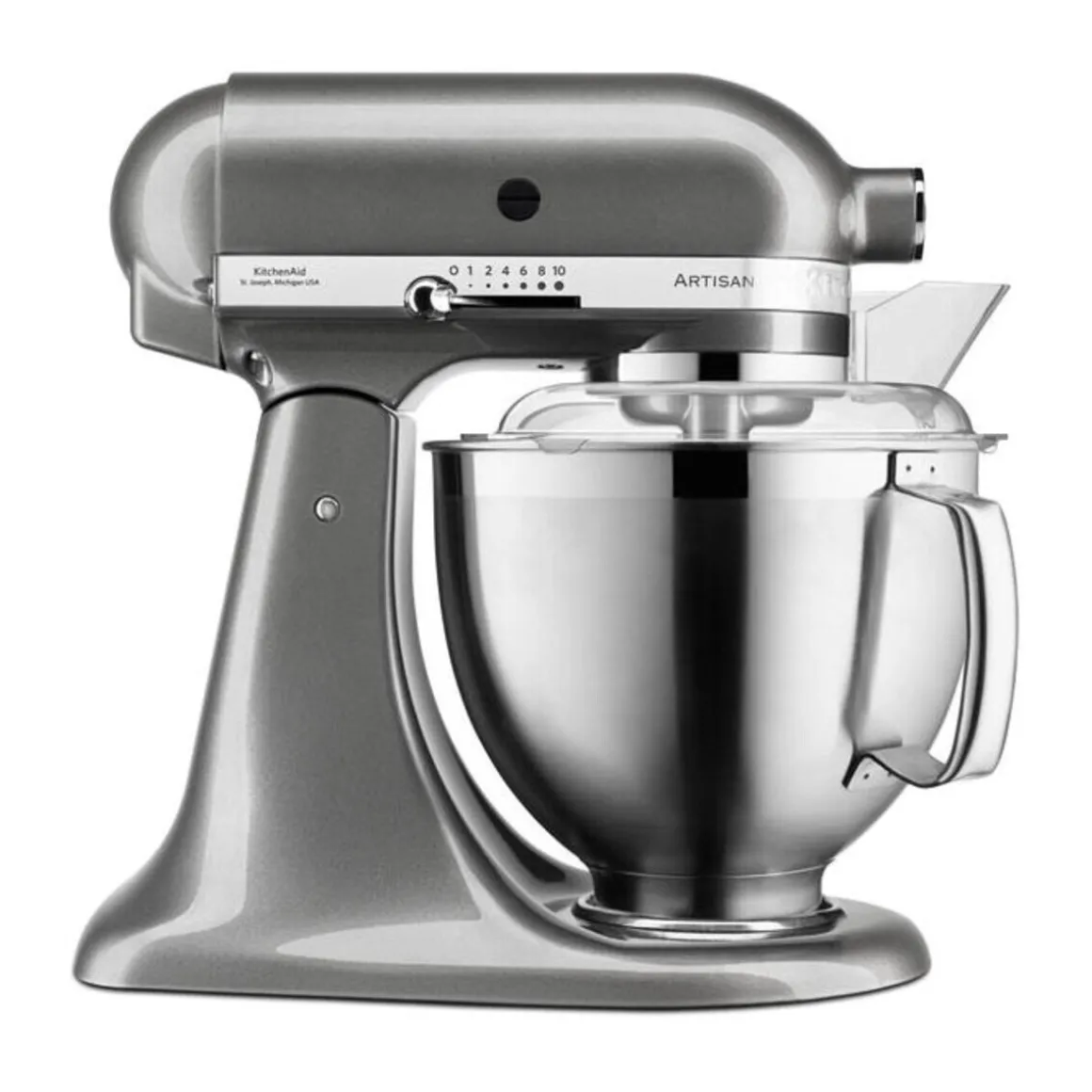 KitchenAidKüchenmaschine 4,8 l 300 W Artisan Premium Medaillon Silber