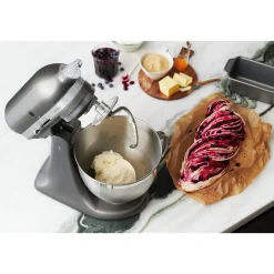 KitchenAidKüchenmaschine 4,8 l 300 W Artisan Premium Medaillon Silber