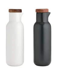 LadelleEssig / Öl Set Porzellan schwarz/weiss 320ml