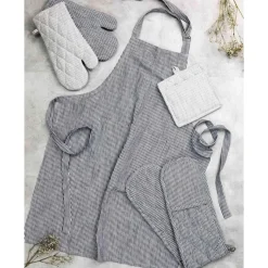 LadelleSchürze 74x85 cm Lina Stripe marineblau