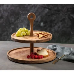 LadelleServierturm 2-stufig Gather Round Akazie