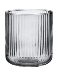 LadelleWasserglas 380ml Zephyr Ribbed anthrazit