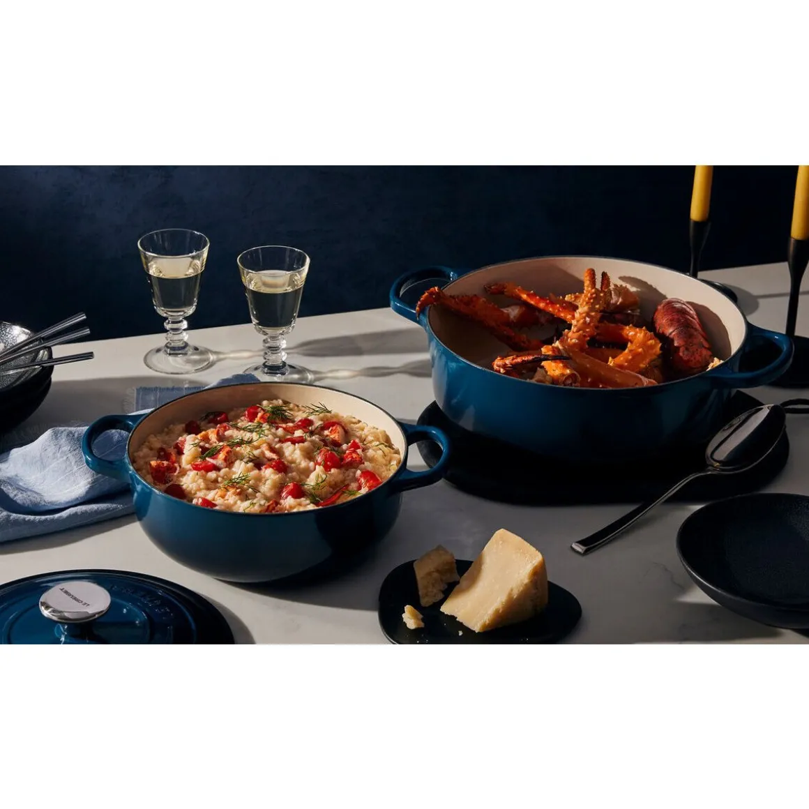 Le CreusetBräter mit Deckel 24 cm Signature Nuit