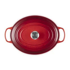 Le CreusetBräter mit Deckel 33 cm Signature Kirschrot