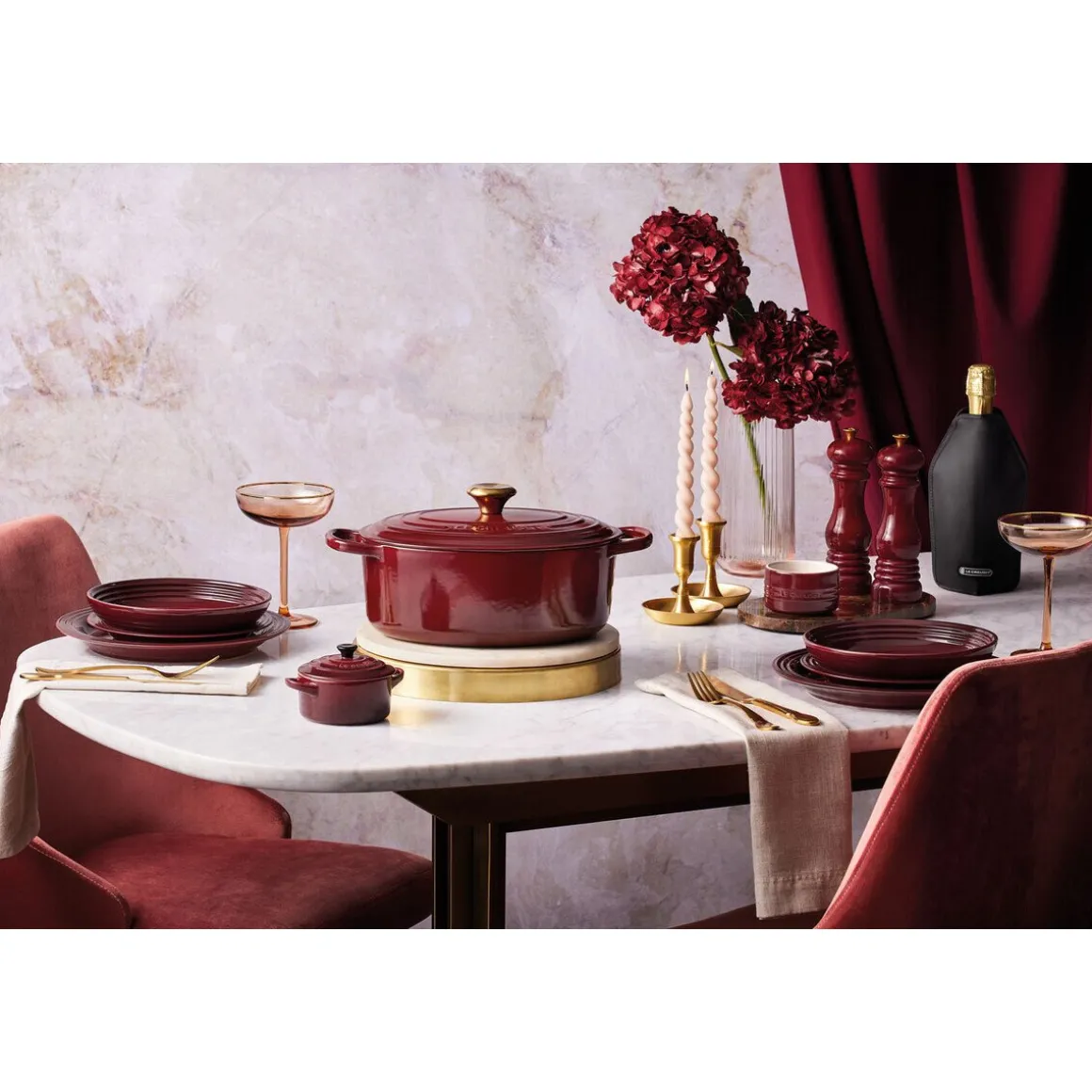 Le CreusetBräter mit Deckel 31 cm Signature Rhone