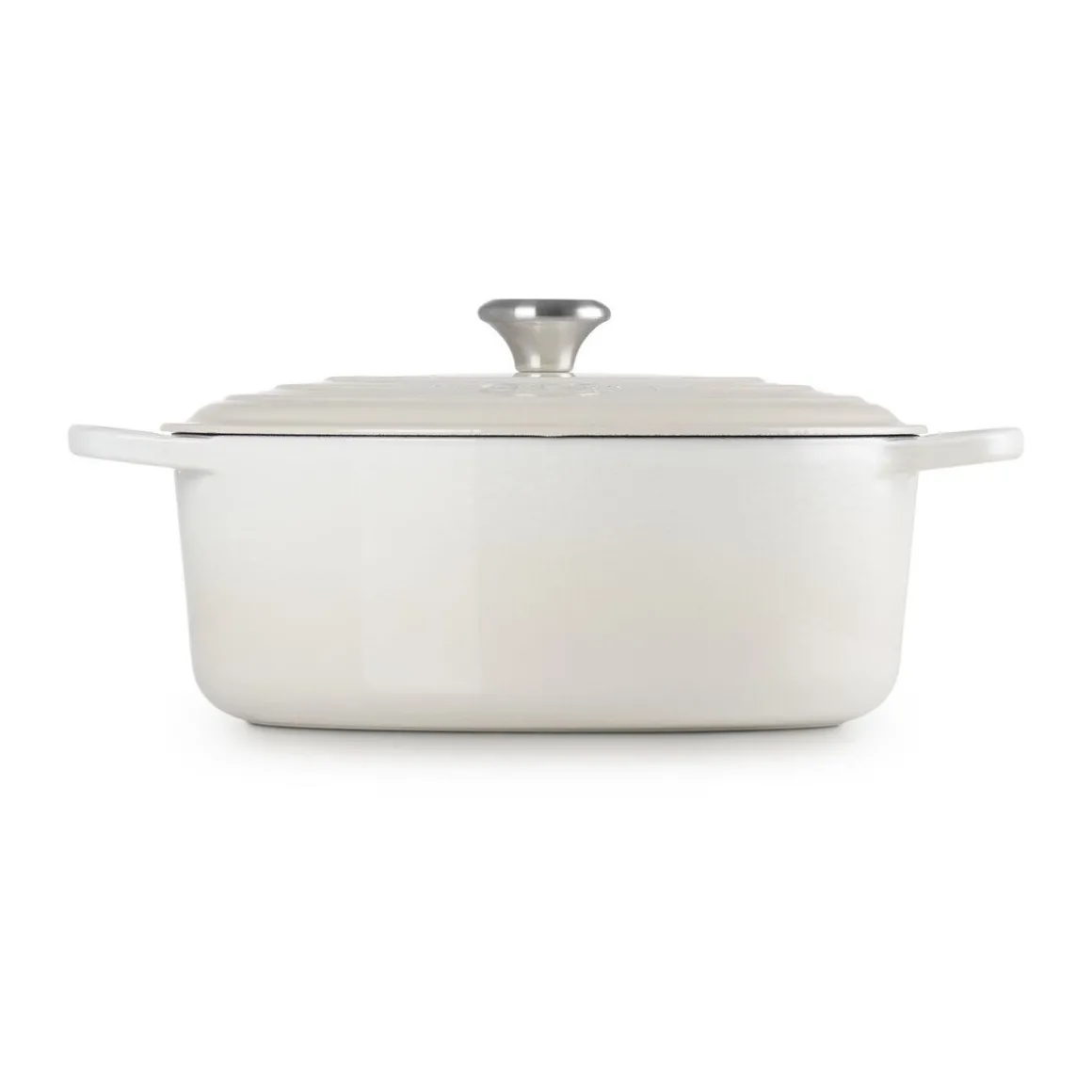 Le CreusetBräter mit Deckel 33 cm Signature Meringue