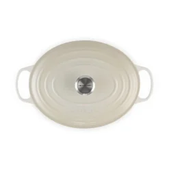 Le CreusetBräter mit Deckel 33 cm Signature Meringue