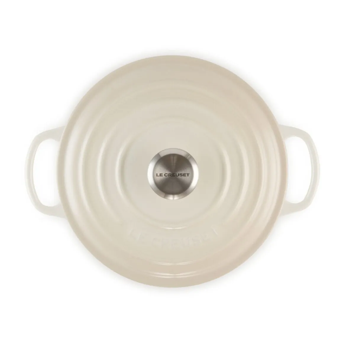 Le CreusetBräter mit Deckel 26 cm Signature Meringue