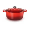 Le CreusetBräter mit Deckel 26 cm Signature kirschrot