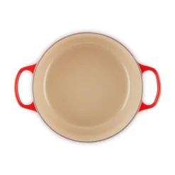 Le CreusetBräter mit Deckel 26 cm Signature kirschrot