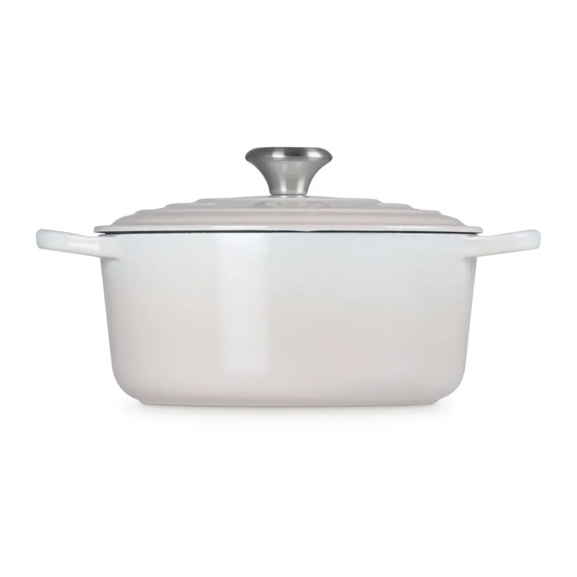 Le CreusetBräter mit Deckel 24 cm Signature Meringue