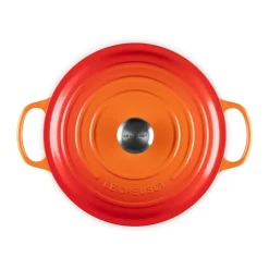 Le CreusetBräter mit Deckel 28 cm Signature Ofenrot
