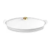 Le CreusetFischbackform mit Deckel 34 cm Tradition White