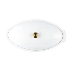 Le CreusetFischbackform mit Deckel 34 cm Tradition White