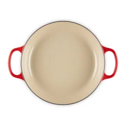 Le CreusetGourmet Profi-Topf mit Deckel 30 cm Signature Kirschrot