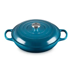 Le CreusetGourmet-Profitopf mit Deckel 30 cm Signature Deep Teal