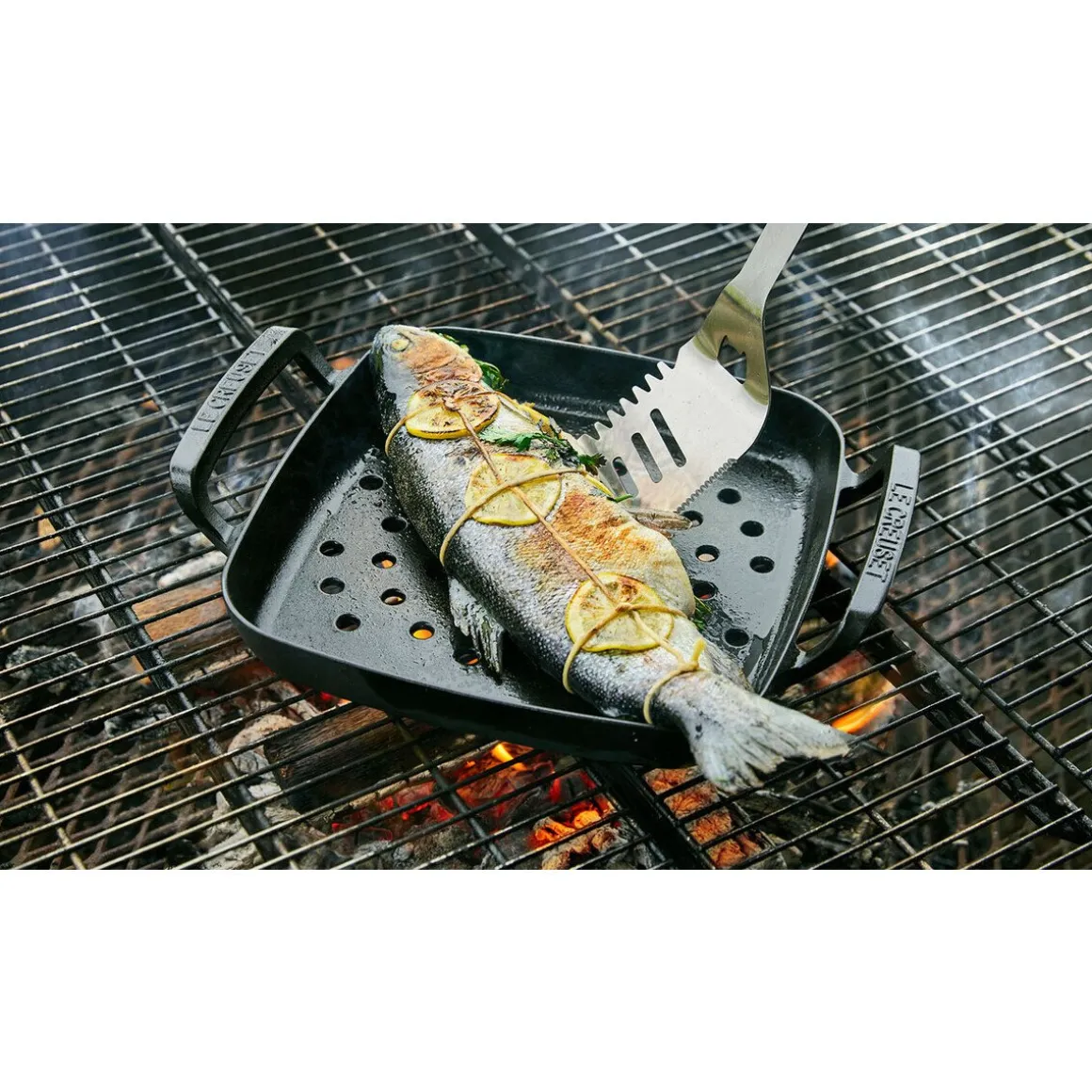 Le CreusetGrillkorb 39x31 cm BBQ Outdoor Schwarz