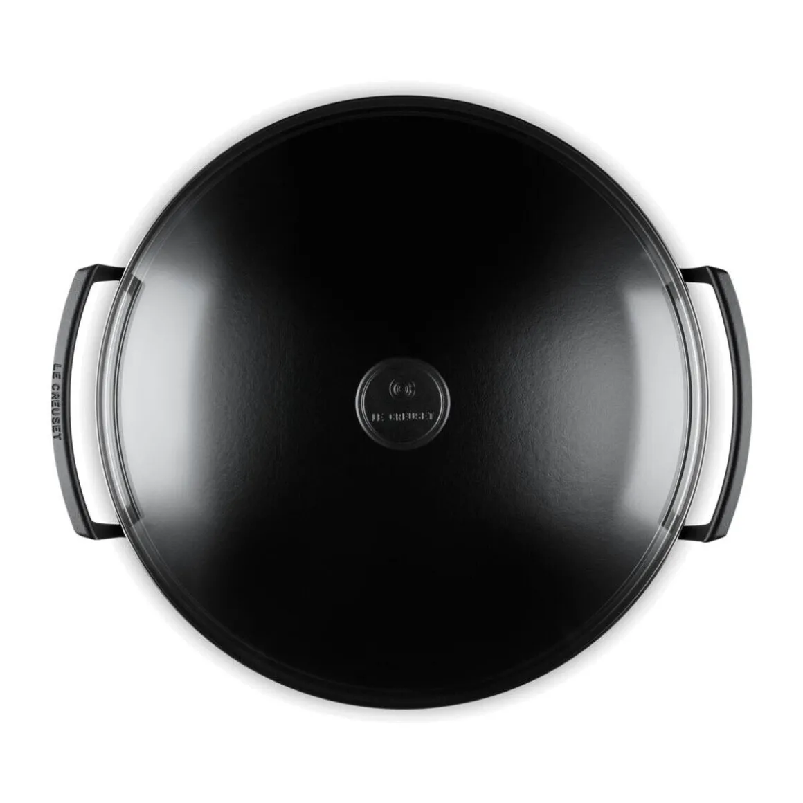 Le CreusetWok mit Glasdeckel 36 cm Schwarz