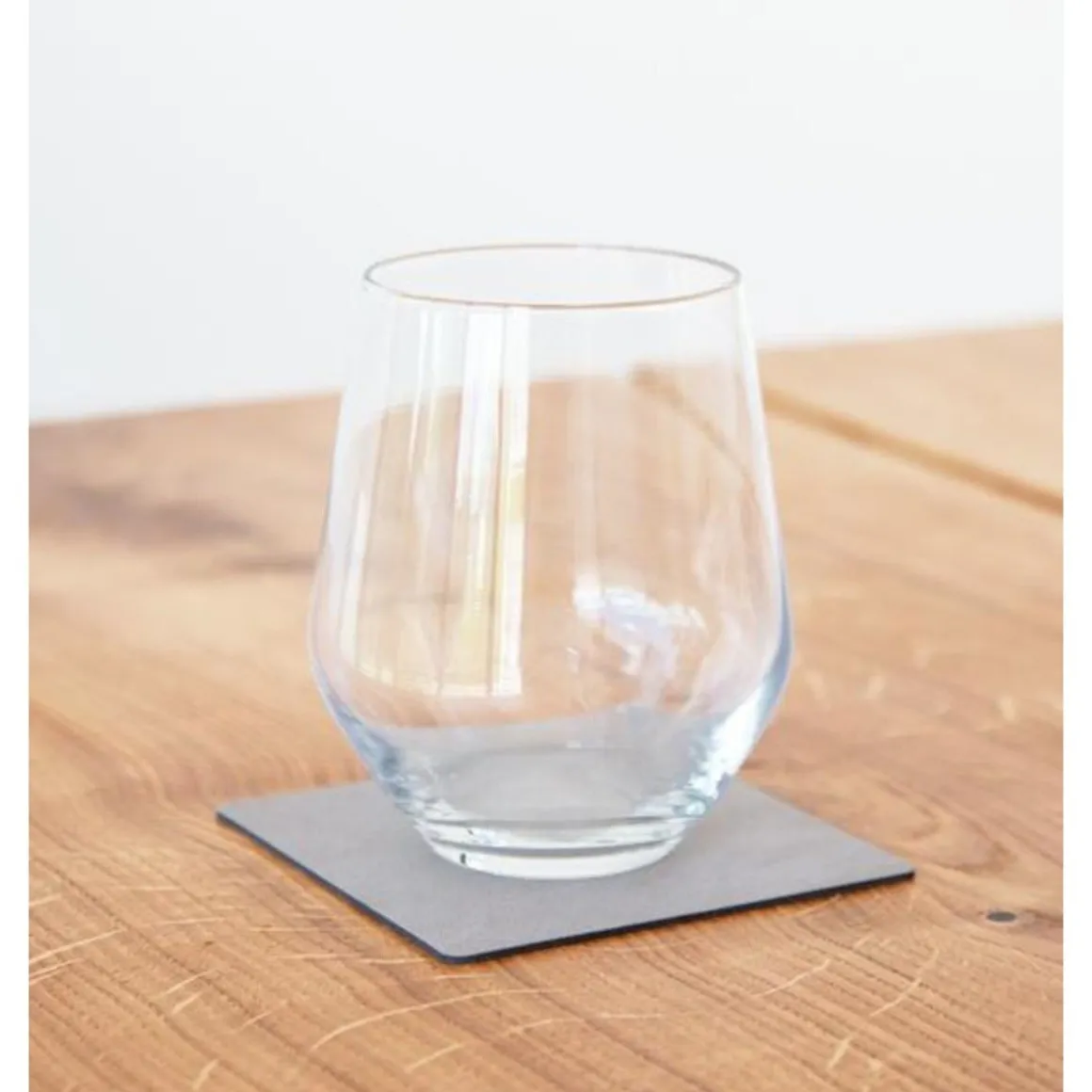 LINDDNAGlasuntersetzer 10x10 cm Square Nupo hellgrau