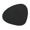 LINDDNAGlasuntersetzer 11x13 cm Curve Nupo black