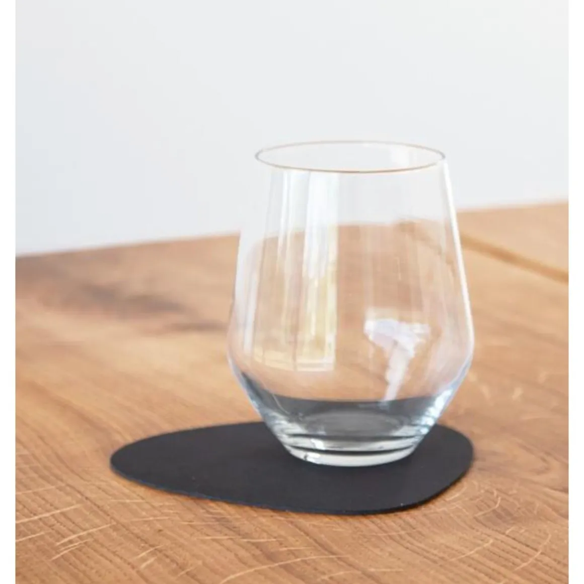 LINDDNAGlasuntersetzer 11x13 cm Curve Nupo black